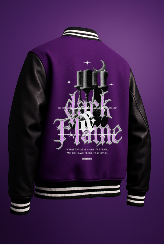 Dark Flame Varsity – Gothic Street Luxe