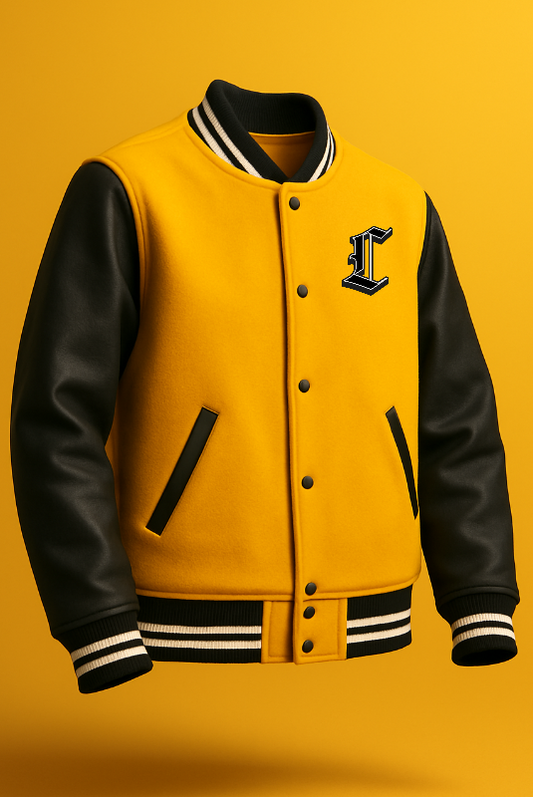 STORM WITHIN Yellow Varsity Jacket – Panther Lone Star Edition