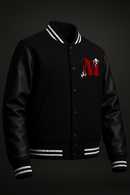 AFTERMATH Gothic Varsity Jacket – Limited Edition Streetwear
