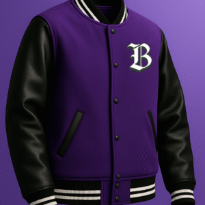Dark Flame Varsity – Gothic Street Luxe