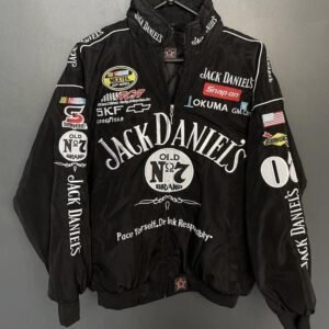 jack daniels racing puffer jacket – vintage nascar streetwear